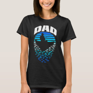 T-shirt Papa pêcheur Bateau de pêche Drôle Vintage Rétro S