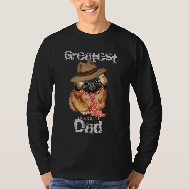 T-shirt papa Pekingese (Devant)