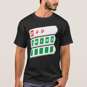 T-shirt Papa Père Homme Grand-père Amusant Faible Batterie
