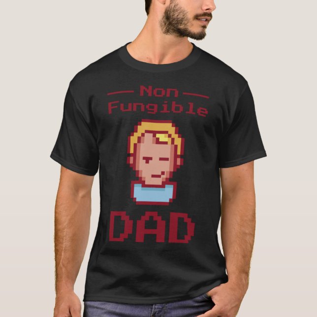 T-shirt Papa Père NFT Jeton non fongible (Devant)