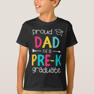 T-shirt Papa Père Prek Famille préscolaire Correspondance