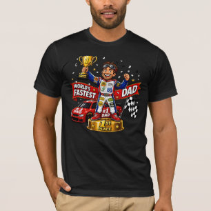 T-shirt Papa Pilote de Course Le Cadeau de Fête des Pères