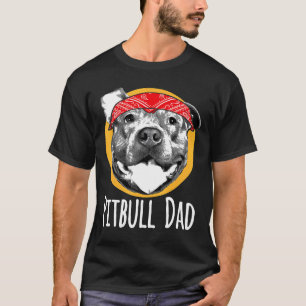 T-shirt Papa Pitbull Cadeau pour Homme Chien American Pit