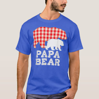 T-shirt Papa Plaid Great Bear Daddy Grandpa Father Day Pro