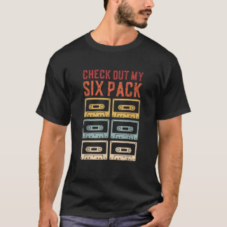 T-shirt papa plaisante six pack cassette cassette cassette