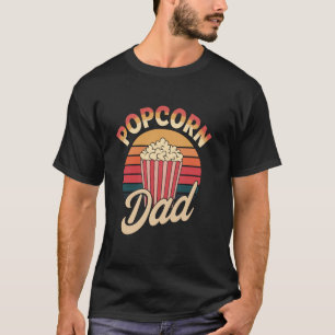 T-shirt Papa Popcorn Rétro Fête nationale du pop-corn Snac