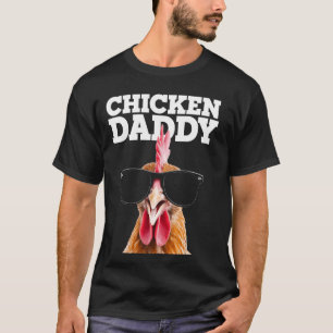T-shirt Papa Poule Coq Papa Agriculteur Drôle Amour de Pou