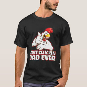 T-shirt Papa Poule Cul de Poulet Pour les Éleveurs de Vola