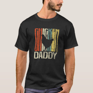 T-shirt papa poule fermier rétro grunge poule