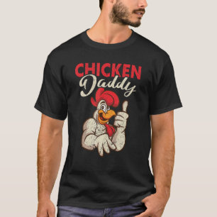 T-shirt Papa Poulet Homme Ferme Locale Papa Paysan Papa 3
