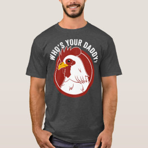 T-shirt Papa Poulet Papa Fermier Drôle Amoureux Poulet