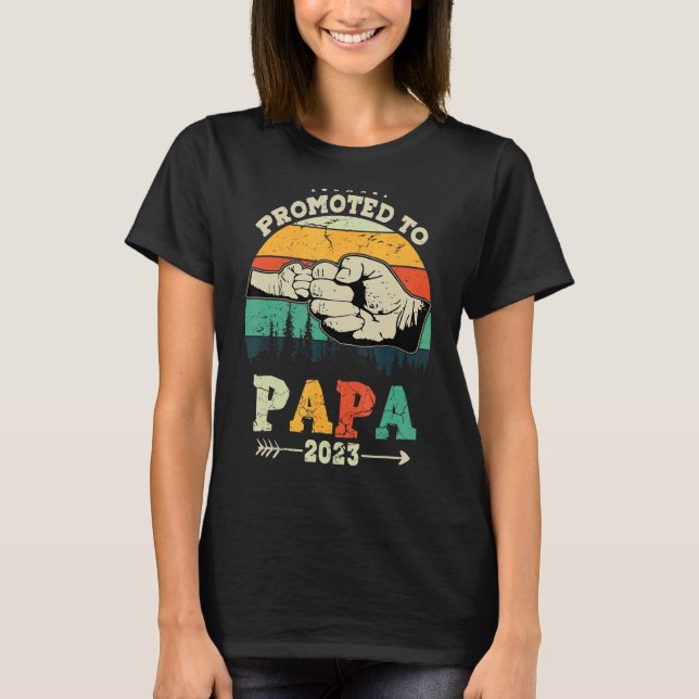 T-shirt Papa Pour La Première Fois Pour Les Hommes À Papa  (Devant)