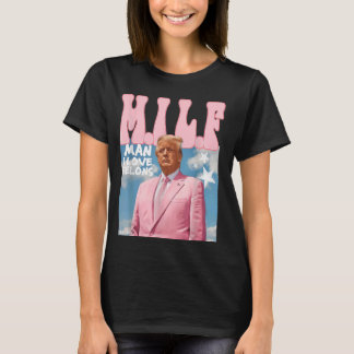 T-shirt Papa Président Homme j'aime les félins milf