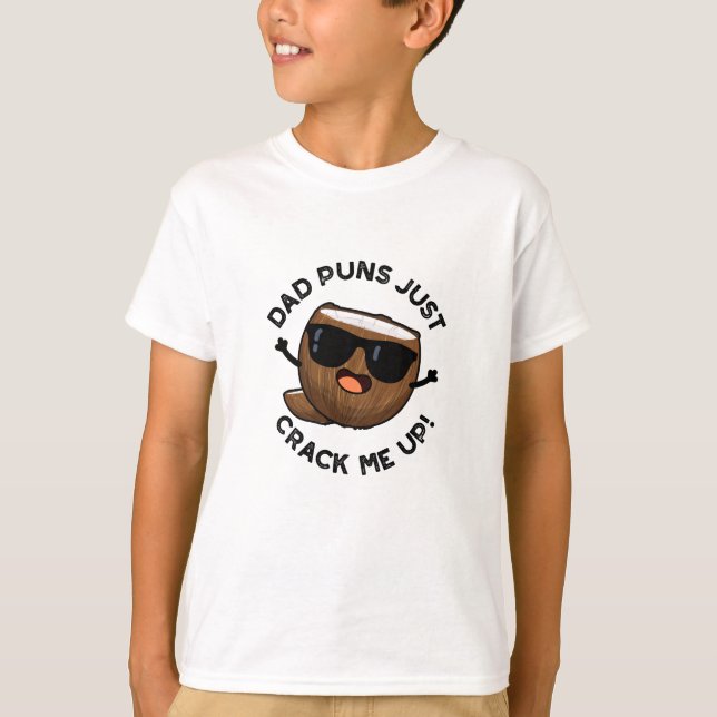 T-shirt Papa Puns M'Accroche Un Drôle Jeu De Coco (Devant)