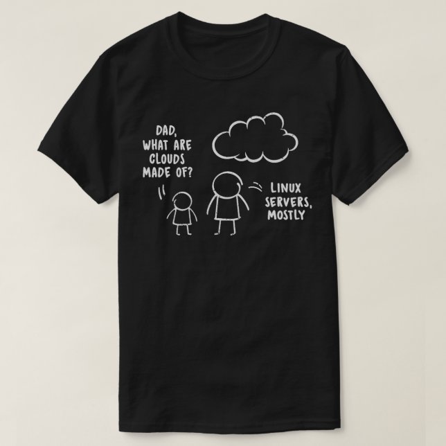 T-shirt Papa Quels Sont Les Nuages Faits De Pères De Serve (Design devant)