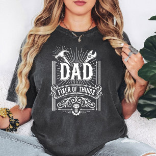 T-shirt Papa qui répare les choses Outils de bricoleur vin