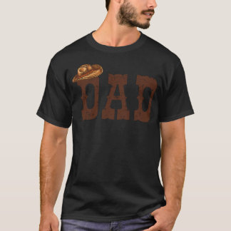 T-shirt Papa Rodéo Famille Cowboy Occidental Cowgirl Group