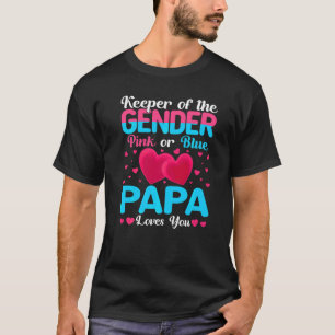 T-shirt Papa Rose Ou Bleu Vous Aime Garder Révélation De S