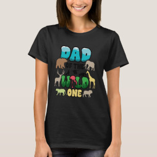 T-shirt Papa Safari 1er Anniversaire de Wild One Zoo Jungl