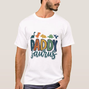 T-shirt Papa Saurus Mignon Dinosaure Papa Conception de Ve
