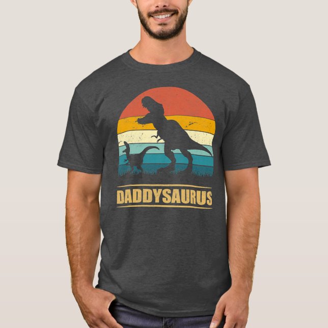 T-shirt Papa Saurus Pour Papa T Rex Dinosaur Drôle (Devant)