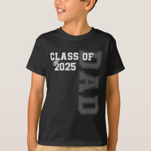 T-shirt Papa Senior 2025 Fier Papa D'Un Cl De 2025 Diplômé