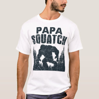 T-shirt Papa Squatch Bigfoot Papa Fête des pères Bigfoot L