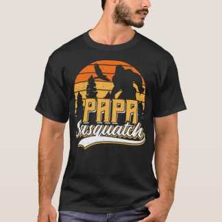 T-shirt Papa Squatch Drôle Papa Bigfoot Fête des pères Cad