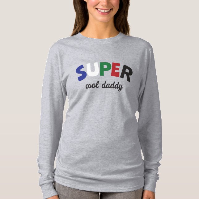 T-shirt Papa super cool (Devant)