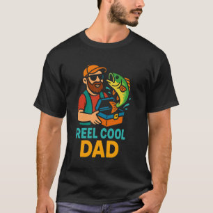 T-shirt Papa super cool drôle de jeu de mots sur la pêche