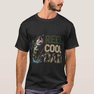 T-shirt Papa super cool pêche camouflage pêcheur B