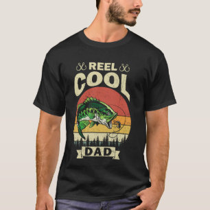 T-shirt Papa super cool Rétro Vintage Pêche Pêcheur Papa