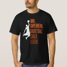Papa Superhero Basketball entraîneur Légende Fête