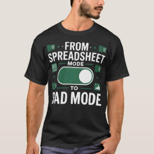 T-shirt Papa tableur Papa organisé Papas