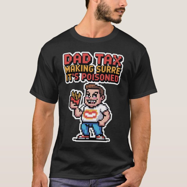 T-shirt Papa Tax Pixel Tee - Unité d'inspection des collat (Devant)