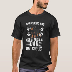 T-shirt Papa teckel d'un père teckel Cool papa Doxie