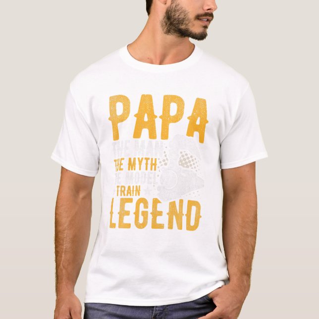 T-shirt Papa the Man the Myth the (Devant)