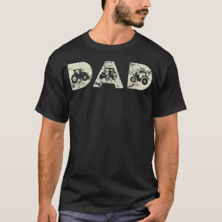 T-shirt Papa tracteur agriculteur père agriculteur amoureu