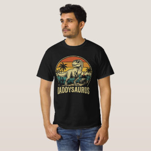 T-shirt Papa Trex Dinosaure Papasaurus Rétro Fête des Père
