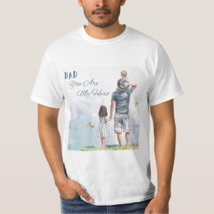 T-shirt Papa, tu es mon héros