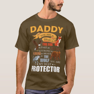 T-shirt Papa Tu Es Smart Rapide Fort Brave Comme Pour Eagl