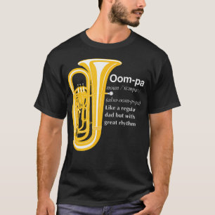 T-shirt Papa Tuba Drôle Humour Pour Fierté De La Fanfare O