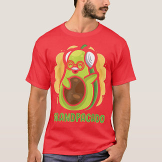 T-shirt Papa Veggie Man Vegan Avocado Fruit