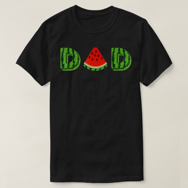 T-shirt Papa Watermelon Drôle Été Melon Fruit Cool (Design devant)