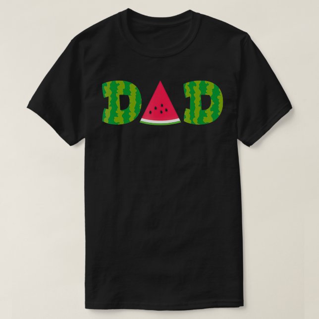 T-shirt Papa Watermelon Funny Fruit d'été Grands Pères Da (Design devant)