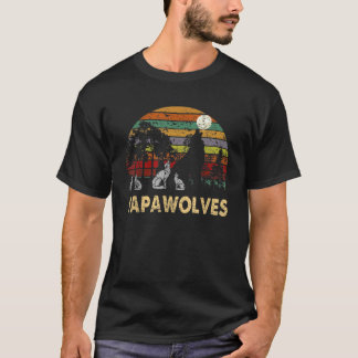 T-shirt Papa Wolves pour vous le jour du Père de Fils Daug