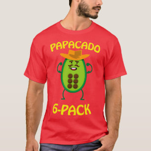 T-shirt Papacado 6 Pack Papa Avocado Cute Workout