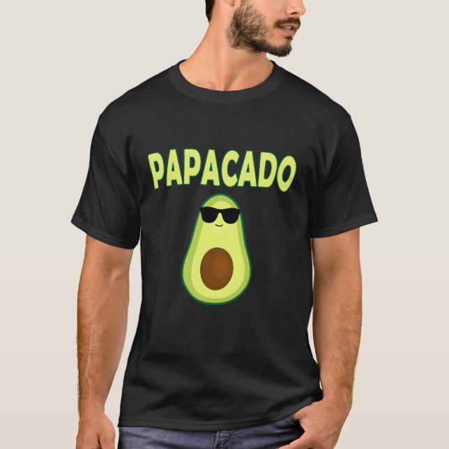 T-shirt Papacado Avocado Papa Fête des pères Père Papa Pap (Devant)