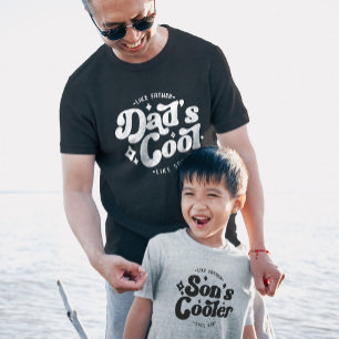 T-shirt Papa's Cool Funny Papa (Matches Son Glacière)