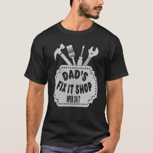 T-shirt Papa's Fix It Shop Handyman Fête des pères Papa Jo